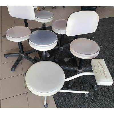 Assorted Adjustable Stools - Lot of 6