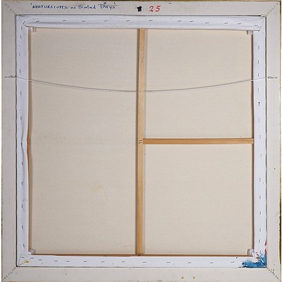 Robyn Conley (Working 1984-89) Nasturtiums on Salad Days, Oil on Canvas