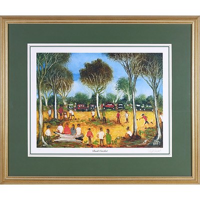 Pro Hart (1928-2006) Bush Cricket, Hand Signed Offset Print, Edition 223/500