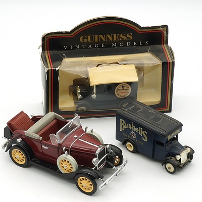 Three Model Cars, Inclosing Days Gone By and Vintage Models