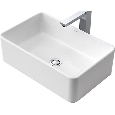 Caroma Cube Ceramic 500mm Above Counter Basin - 683400W - RRP $470.00 - Brand New