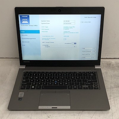 Toshiba Portege Z30-B 13-Inch Core i5 (5300U) 2.30GHz Laptop