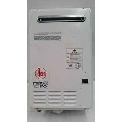 Rheem Metro 875E26NF Continuous Flow Natural Gas Water Heater