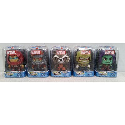 5 Marvel Guardians of the Galaxy Mighty Muggs Collectible Figures