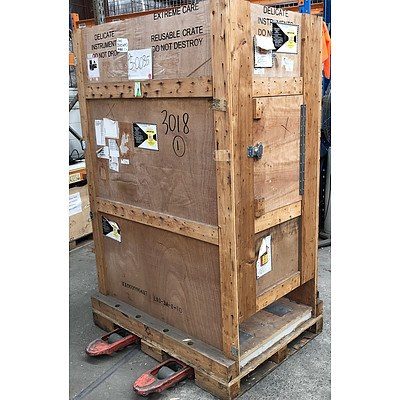 Rectangular Wooden Shipping Crate