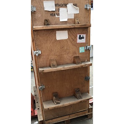 Rectangular Wooden Shipping Crate