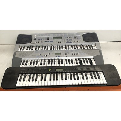 Bulk Lot of Assorted Casio Keyboards for Spare Parts