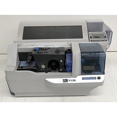 Zebra P330i & P420i Card Printers - Lot of Two