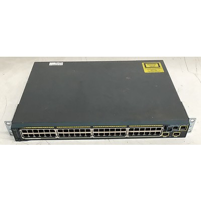 Cisco Catalyst (WS-C2960S-48LPD-L V02) 2960-S Series 48-Port Gigabit PoE Managed Ethernet Switch