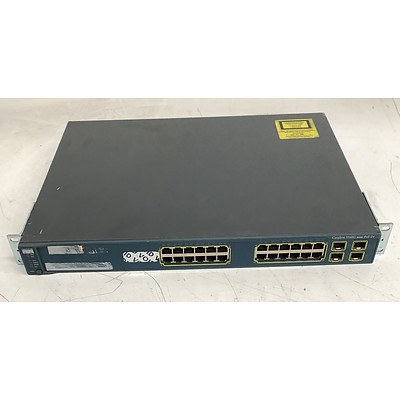 Cisco Catalyst (WS-C3560G-24PS-S V05) 3560G Series PoE-24 24-Port Gigabit Managed Switch