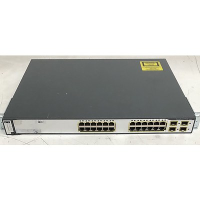Cisco Catalyst (WS-C3750G-24TS-S1U V03) 3750G Series 24-Port Gigabit Managed Switch