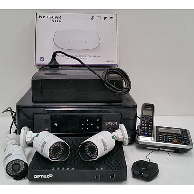 3 x HD IP Security Cameras(N513PS) and Networking/IT Accessories