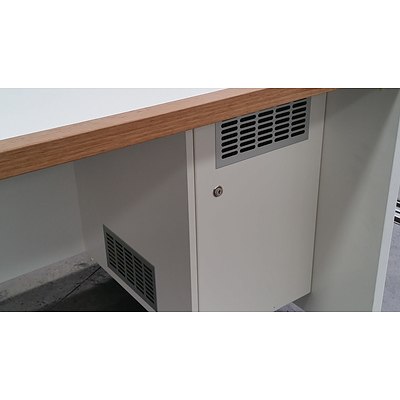 Computer Desk/Workstation With PC Cabinet - Lot of Two