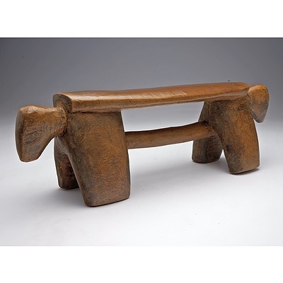 Headrest in Zoomorphic Style, Dinka People, Nile Basin Region South Sudan