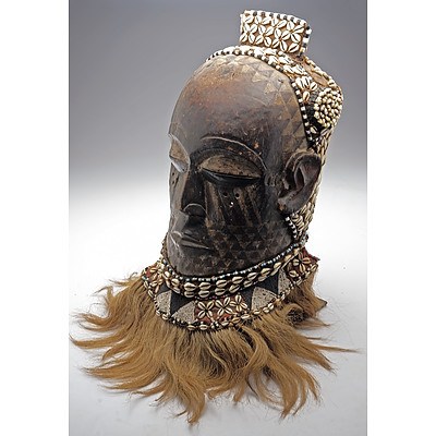 Kete Mask, Kuba People, South East Democratic Republic of Congo, Ex Vittorino Meneghelli Collection