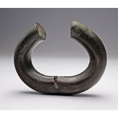 Copper Currency Bracelet, Traded Early 1900's, Angola