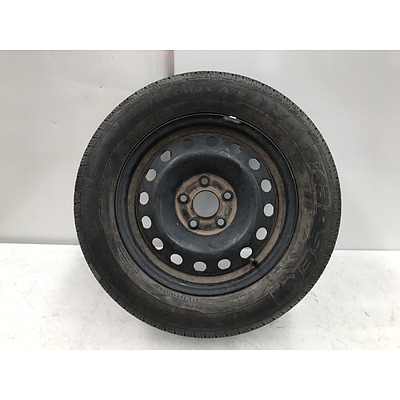 Single Rim Wit Kapsen Comfortmax A/S Tyre