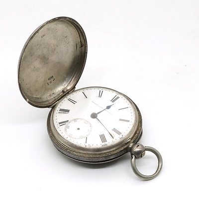 Sterling Silver Cased Elgin Pocket Watch, Birmingham