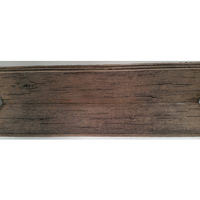 Ornate Rectangular Clay Feature Wall Tiles - Lot of Five Tiles - Brand New