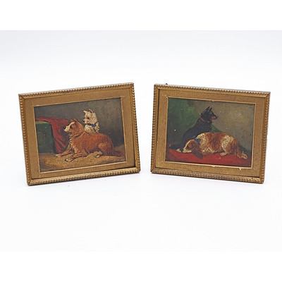 Two Miniature Canine Portraits
