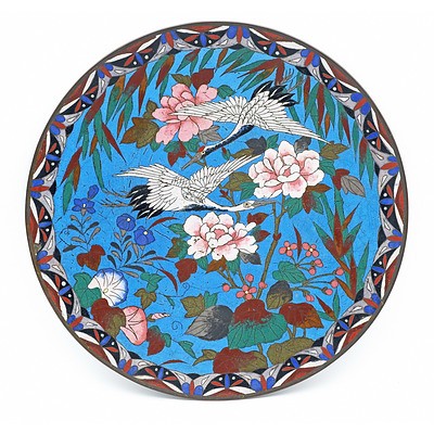 Two Japanese Cloisonne Dishes
