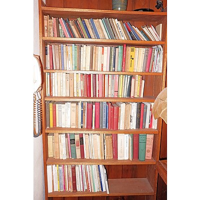 Six Shelves of Various Antique and Vintage Books