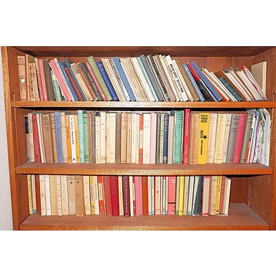 Six Shelves of Various Antique and Vintage Books