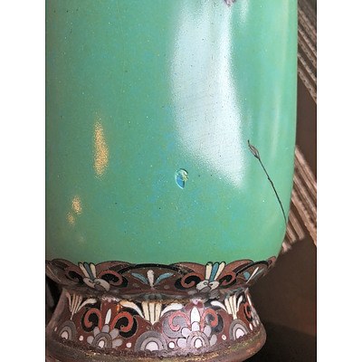 Impressive Japanese Cloisonne Enamel Vase, Meiji Period (1868-1912)