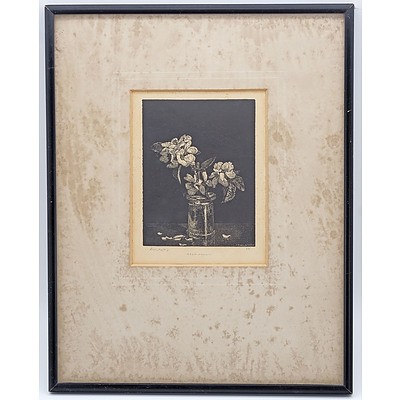 Lionel Lindsay (1874-1961) Apple Blossom, Wood Engraving