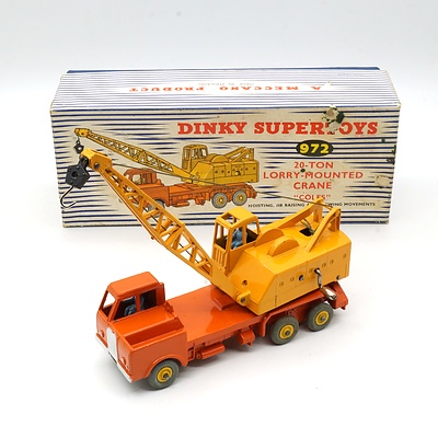 Vintage English Dinky Supertoys 927 20 Ton Lorry Mounted Crane 'Coles' with Original Box