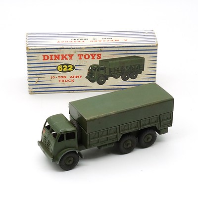 Vintage English Dinky Toys 622 10 Ton Army Truck With Original Box