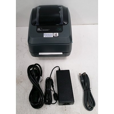 Zebra GK420t Black & White Label Printer