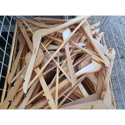 Cage of Timber Coat-hangers