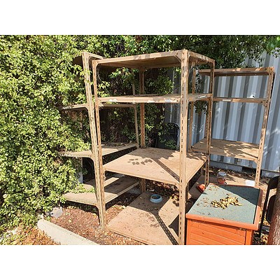 Heavy Duty Steel Shelving - Lot of 3