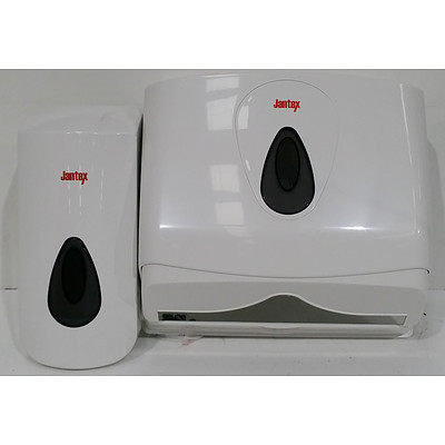 Jantex Paper Towel and Liquid Soap Dispenser - New