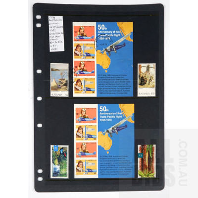 2 x 1978 Australian Mini Sheets and 4 x Australian High Value Stamps