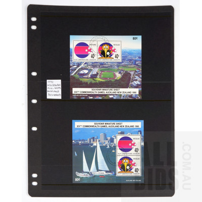 1990 New Zealand Mini Sheets Auckland