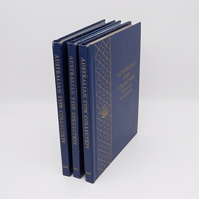 Three Empty Whitman Australian Type Collection Bronze and Decimal Coins Albums
