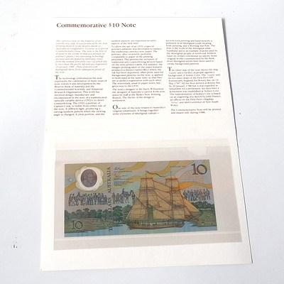 1988 Australian Polymer Bicentennial Commemorative $10 Note, AA11076777