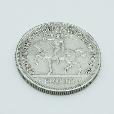 1934-35 Melbourne Centenary Florin