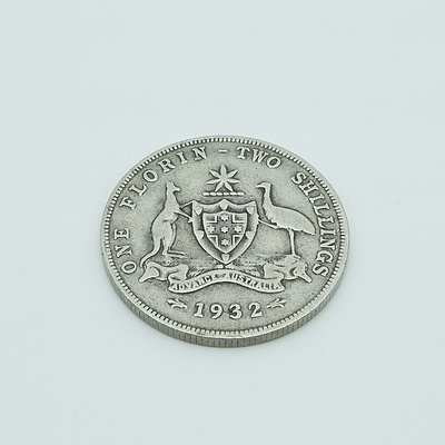 Australia Sterling Silver 1932 Florin