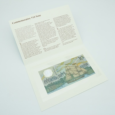 1988 Australian Polymer Bicentennial Commemorative $10 Note, AA11076843