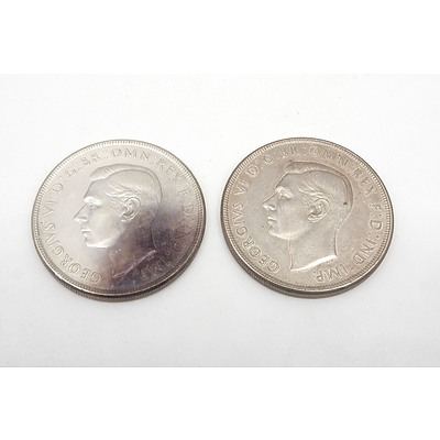 Two Australian 1937 Silver Crowns