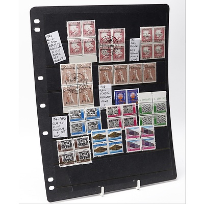 Sheet of Forty-Six Various Peru Stamps Including A Block of Four 1966 Peru SG Cat #264a O/Printed Stamps and More