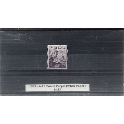 1963 - 6 4 1 Pound Purple (White Paper) BASS