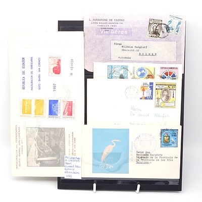 Five 1950's Collection of Covers from Ecuador, Peru and Dominica