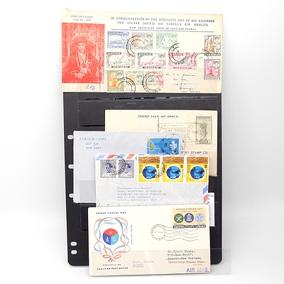Five 1960's Collection of Covers from India, Pakistan and Zanzibar