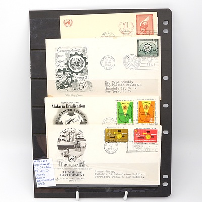 Four 1950/60's Collection of F.D.Cs from The United Nations