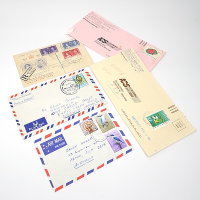 Five 1937-1990's Collection of Covers from British Solomon Islands and Papua New Guinea