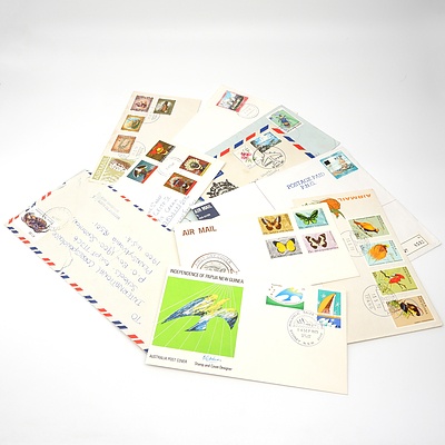 Ten 1967-1996 Collection of Covers from Papua New Guinea